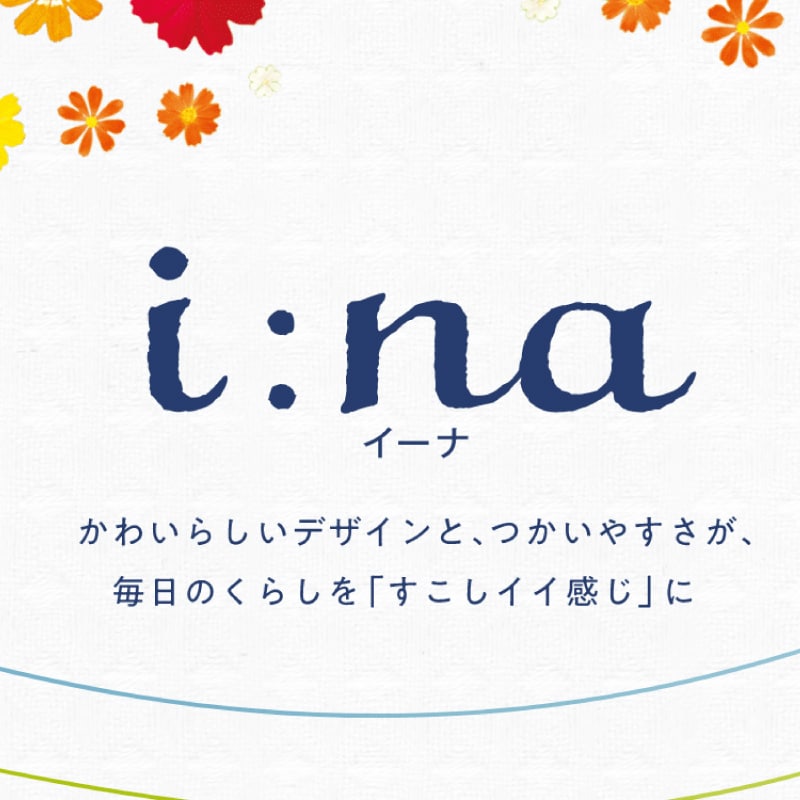 エリエール i:na（イーナ）トイレットペーパー 12Rシングル（100m巻）（12ロール×6パック）