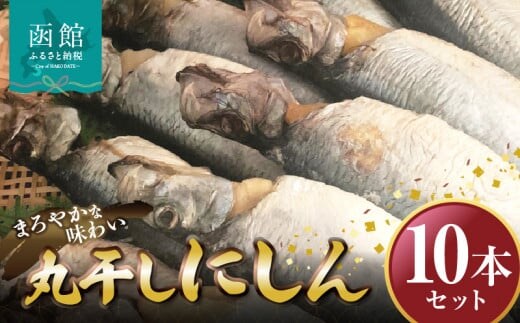 丸干しにしん 10本セット 「函館 山﨑水産」_HD061-020