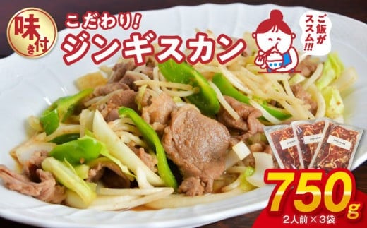 やな商店 味付きジンギスカン６人前セット（２人前×３袋）_HD085-020