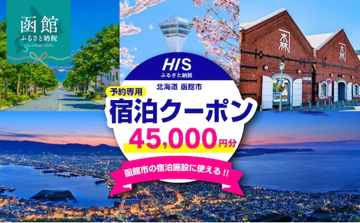 HISふるさと納税宿泊予約専用クーポン（北海道函館市）45,000円分_HD162-007