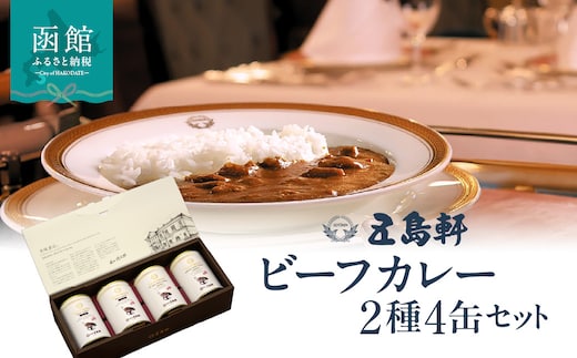 五島軒 ビーフカレー2種4缶セット_HD030-027