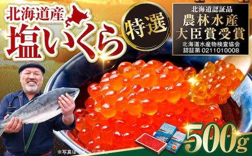 【北海道産】 マルア阿部商店特選 塩 いくら 500g ふるさと納税 イクラ 魚卵