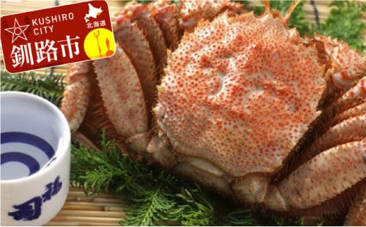 釧路福司限定酒（海底力720ml）とボイル毛がに450gのセット ふるさと納税 かに 蟹 酒 F4F-0535