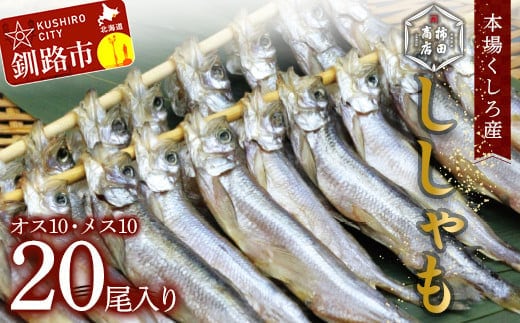 本場くしろ産 ししゃもオス・メス20尾入り！ 本ししゃも 魚 ししゃも 魚好きのオス プチプチたまごのメス 魚介 グルメ シシャモ 北海道産 国産 魚 魚介 海の幸 F4F-9163