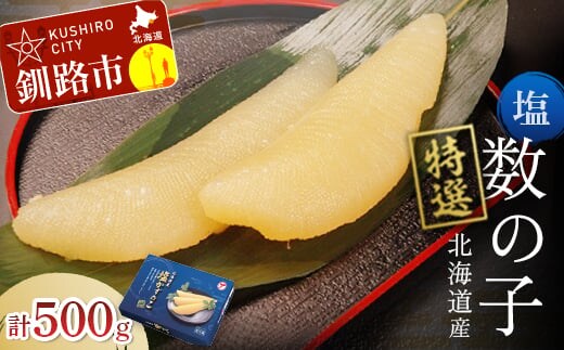 北海道産 塩数の子 500g ふるさと納税 魚卵 マルア阿部商店特選 厳選 塩漬け 冷蔵 グルメ 食べ物 つまみ おつまみ お祝い お取り寄せ にしん ニシン 魚介 海産 海の幸 ご飯のお供 酒のあて 北海道 釧路市