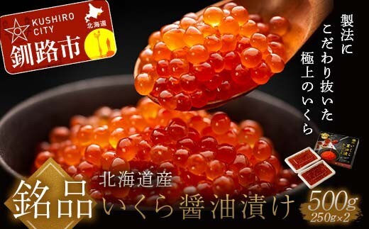 笹谷商店 北海道産いくらしょう油漬500g(250g×2パック入り) ふるさと納税 いくら