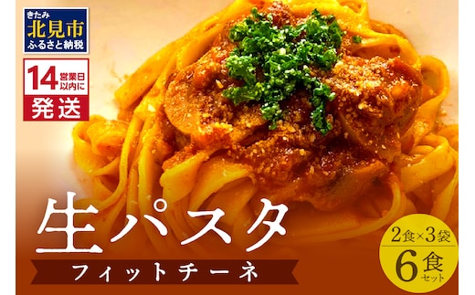 《14営業日以内に発送》【北海道産小麦100％使用】津村製麺所がつくる本格 生パスタ フィットチーネ 6食入 ( パスタ 麺 麺類 北海道 北見市 生麺 モチモチ )【003-0031】