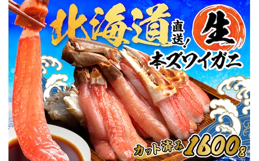 北見市加工 生冷本ズワイガニセット 800g×2パック 昆布入 ( 海鮮 魚介類 魚介 蟹 かに カニ セット 鍋 カニ鍋 カニ爪 ズワイガニ かにしゃぶ カット済 贈答 ギフト 熨斗 のし ふるさと納税 )【094-0072】