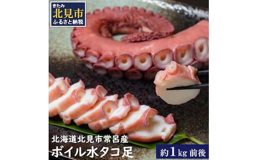 北海道北見市常呂産 ボイル水タコ足 約1kg前後 ( 海鮮 たこ 水タコ )【091-0010】