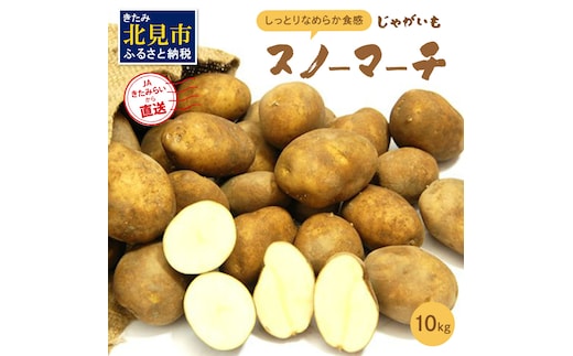 【受付は12月22日まで】ホワイトシチューやグラタンにオススメ！JAきたみらいから直送する新鮮じゃがいも「スノーマーチ」10kg ( 野菜 期間限定 北海道 )【104-0003-2025】