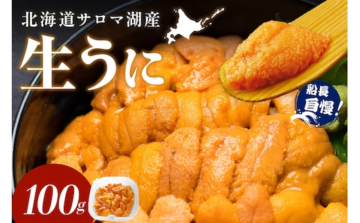 【予約：2026年4月中旬から順次発送】サロマ湖産 生うに ( 海鮮 雲丹 うに ウニ 塩水 生ウニ 生うに ウニ丼 エゾバフンウニ ムキ身 高級 1パック 期間限定 )【114-0006-2026】