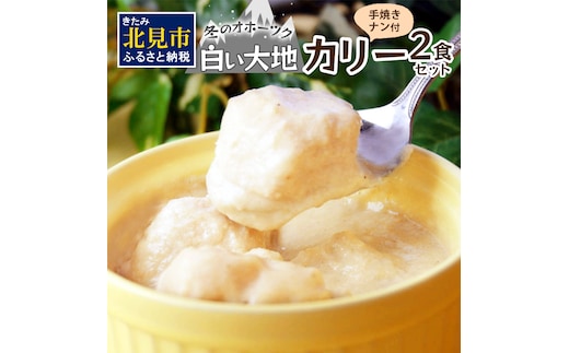 クリシュナ 冬のオホーツク白い大地のカリー2食セット 手焼きナン付 ( カレー インド インドカレー スパイス ナン チキン 鶏肉 )【127-0004】