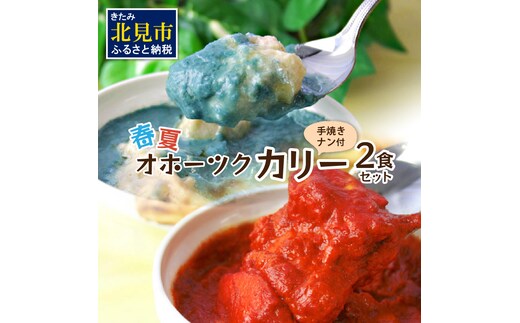 クリシュナ 春夏オホーツクカリー 2食セット 手焼きナン付 ( 食品 加工品 惣菜 カレー ナン セット 五つ星ホテル オホーツク海 オホーツクカレー )【127-0005】