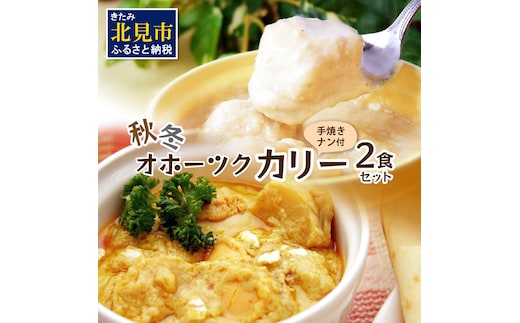 クリシュナ 秋冬オホーツクカリー 2食セット 手焼きナン付 ( 食品 加工品 惣菜 カレー ナン セット 五つ星ホテル オホーツク海 オホーツクカレー )【127-0006】