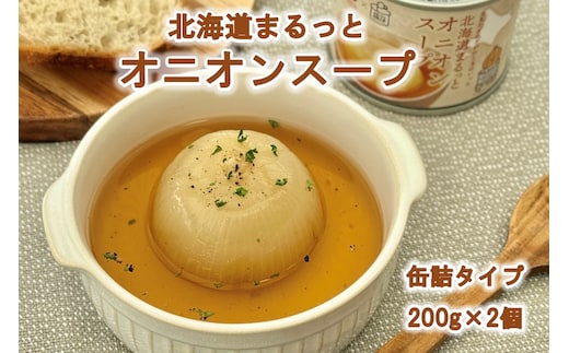 北海道まるっとオニオンスープ 缶詰タイプ 2個 ( 玉ねぎ たまねぎ 加工品 スープ 簡単 )【188-0010】