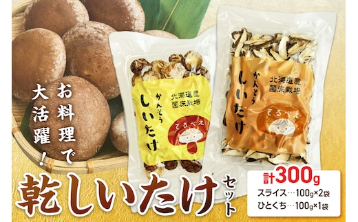 乾しいたけセット ( 椎茸 シイタケ きのこ キノコ スライス 乾しいたけ スライスしいたけ )【038-0009】