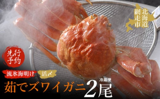 ＜先行予約＞流氷海明け活〆茹でズワイガニ（冷蔵便）【2026年4月中旬発送開始予定】 ABAO2130