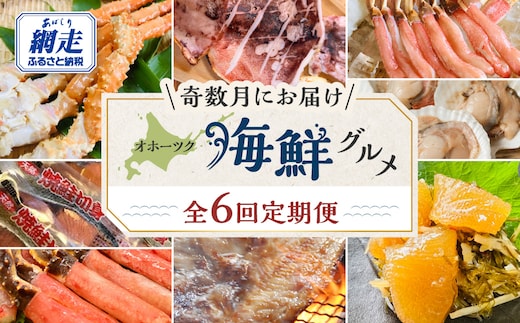 【発送月固定定期便】オホーツク海鮮グルメ定期便 奇数月にお届け全6回 ABAO127