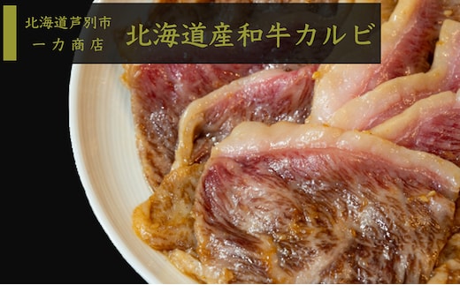 牛肉 北海道 和牛 カルビ 600g (300g×2パック) 小分け セット 一力商店 北海道産 霜降り肉 和牛カルビ 上カルビ 焼肉 焼き肉 味付け肉 味付き お肉 牛 肉 BBQ バーベキュー 惣菜 おかず お弁当 弁当 ごはんのお供 焼肉セット 冷凍 芦別市