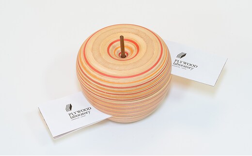 木製 メモスタンド ringo ro レッドオレンジ ウッドデザイン賞受賞 ペーパーウッド メモ スタンド おしゃれ かわいい デスク用品 事務用品 雑貨 文房具 日用品 置物 インテリア 北海道 芦別市