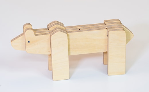 木製 動物パズル higuma ウッドデザイン賞受賞 ペーパーウッド パズル おもちゃ 立体パズル 玩具 おしゃれ かわいい 立体 ジグソーパズル 雑貨 日用品 遊び道具 知育玩具 置物 インテリア 北海道 芦別市