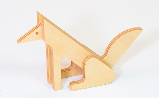 木製 動物パズル kitakitsune ウッドデザイン賞受賞 ペーパーウッド パズル おもちゃ 立体パズル 玩具 おしゃれ かわいい 立体 ジグソーパズル 雑貨 日用品 遊び道具 知育玩具 置物 インテリア 北海道 芦別市
