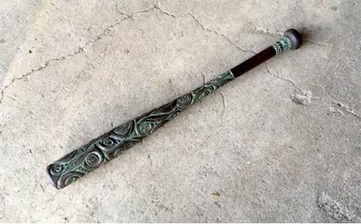 アイヌ紋様飾りバット アイヌ 紋様 飾りバット 飾り バット インテリア おしゃれ 雑貨 北海道 芦別市