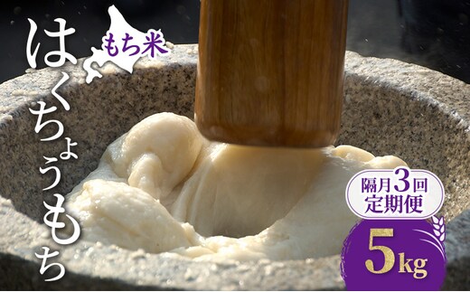 隔月3回 定期便 米 北海道 もち米 はくちょうもち 5kg (ホクレン米) 特A 獲得 白米 お取り寄せ ごはん 道産米 ブランド米 5キロ お米 ご飯 米 北海道米 送料無料 北海道 芦別市
