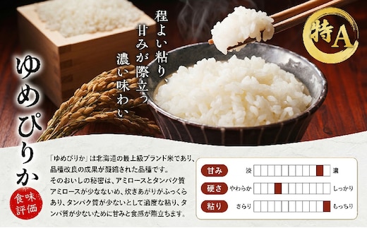 定期便 12ヶ月】新米 5kg ゆめぴりか 令和8年産 特Aランク [ 先行予約
