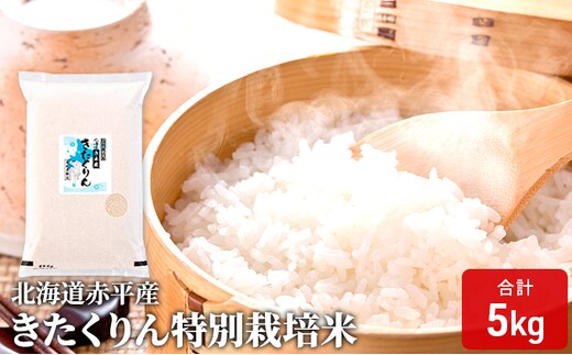 北海道赤平産 きたくりん 5kg 特別栽培米 精米 米 北海道 お米 ふるさと納税 