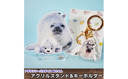 10-502 あぐのアクリルスタンド・キーホルダー【アザラシシーパラダイスグッズ】
