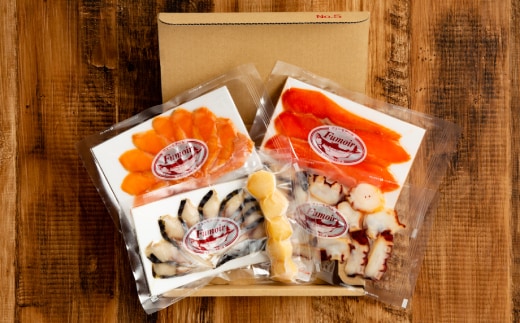 15-360 新・5種の魚介スモークセット(無添加)【2026年4月以降発送】