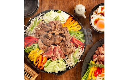 21-43 秘伝の味付けラムロースジンギスカン600g