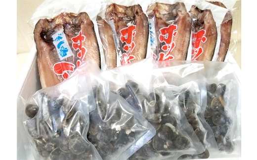 23-40 【年内発送12月15日入金まで】真ほっけ一夜干し6枚と砂出ししじみ1.25kgセット within2025