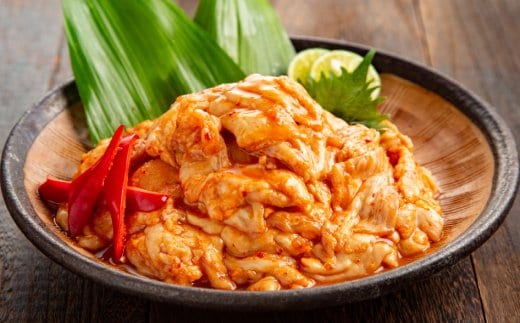 13-162 【年内発送12月15日入金まで】豚やみつきホルモン 1kg（味噌ダレ【赤ダレ】） within2025