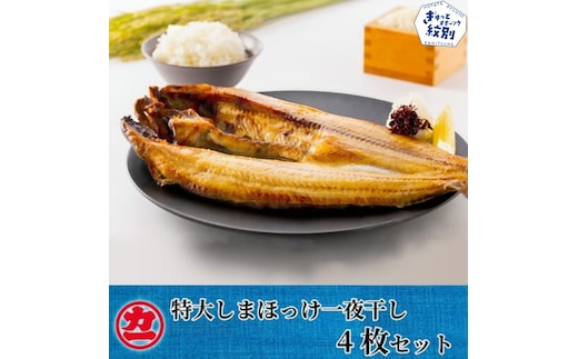15-270 脂の乗った特大しまほっけの一夜干し4枚セット