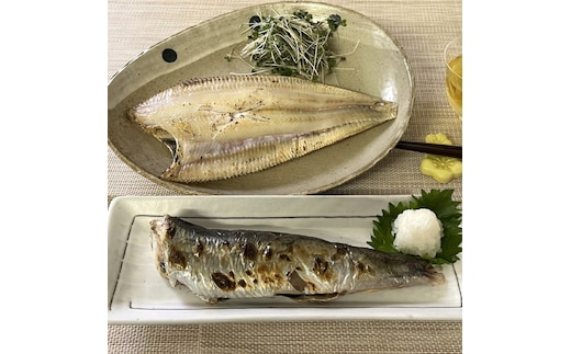 13-245 こだわりの紋別産 にしん糠漬けとなめたかれい一夜干しセット