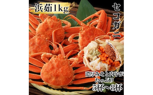 11-181 【年内発送12月15日入金まで】ボイルセコガニ1kg｜ セイコ蟹 ズワイガニメス 子持ち within2025