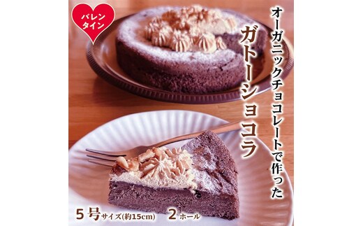 31-17 【バレンタインデー】Cafe ほの香のガトーショコラ（5号）2個セット