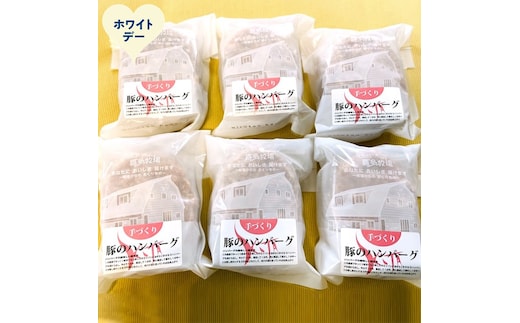 12-317 【ホワイトデー】喜多牧場の手づくり豚のハンバーグ6パック