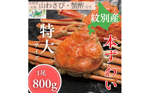 20-328 本ずわいがに姿 1尾約800g