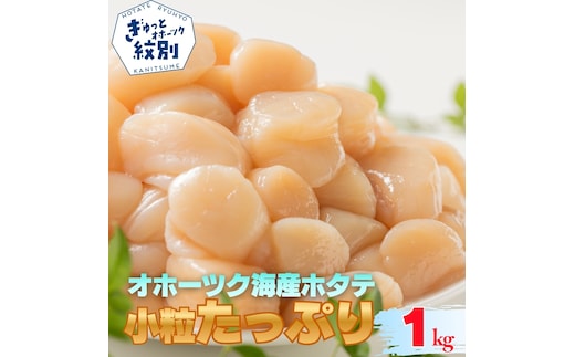 15-399 北海道オホーツク海産ホタテ玉冷小粒たっぷり(1kg)