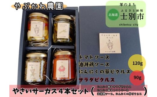 【やぶかわ農園】やさいサーカスセット（4本）