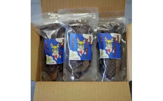 【士別ジビエ工房CHOUETTE】（※犬用※）鹿肉ジャーキー（3個入）