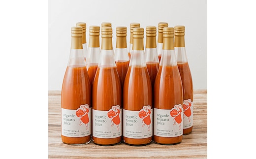 【イナゾーファーム】有機トマトジュース（無塩）（720g）12本