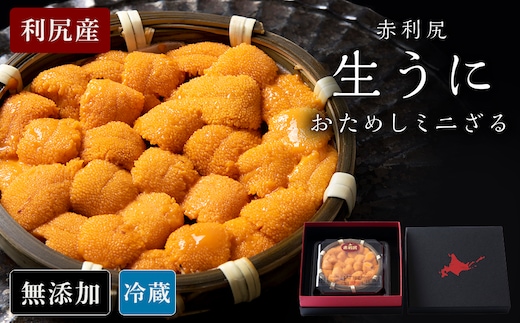 【2026年6月より発送】赤利尻 生うに お試しミニざる エゾバフンウニ 60ｇ 海鮮 海産物 魚介類 うに 冷蔵