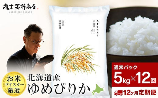 【定期便12回・上旬発送】北海道産ゆめぴりか 5kg(通常パック5kg×1袋) 特A お米 千歳 北海道米