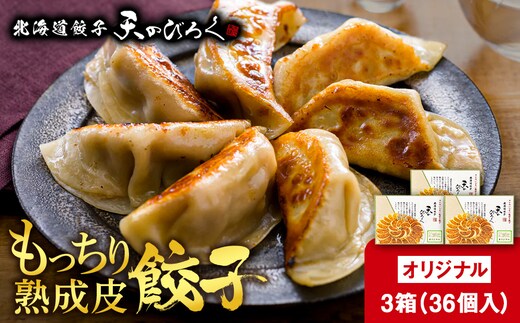 北海道餃子天のびろく オリジナル餃子12粒入 3箱