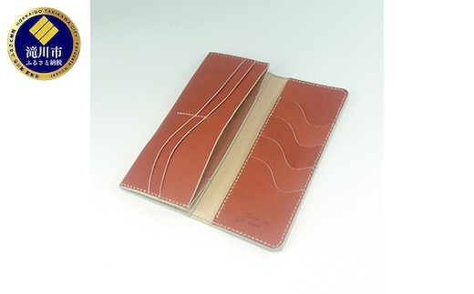Vague 長財布（ブルゴーニュ）｜北海道 滝川市 長財布 財布 ウォレット 小銭入れ 牛革 革 革製品 革財布