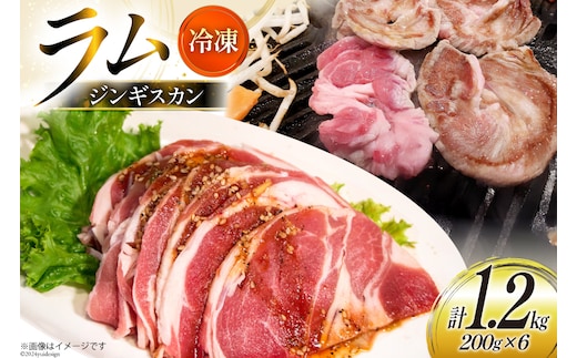ラム肉 冷凍 ラムジンギスカン 200g 6パック 計1.2kg [焼肉銀座園 北海道 砂川市 12260734-c] 羊肉 羊 肉 小分け 焼肉 焼き肉 やきにく レビューキャンペーン